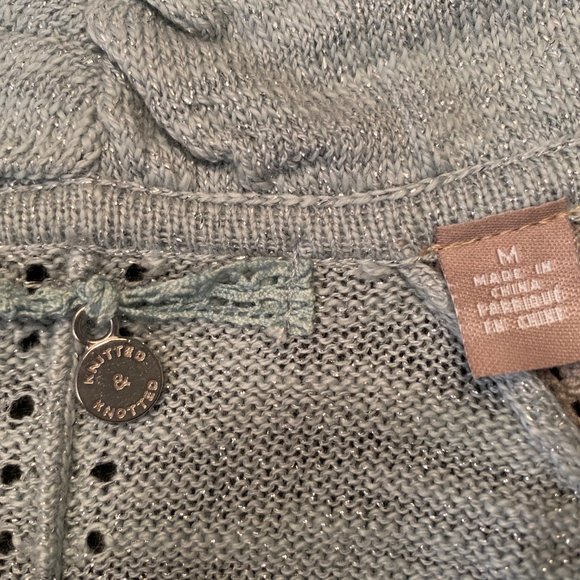 Blue sparkly cowlneck sweater - Picture 7 of 7